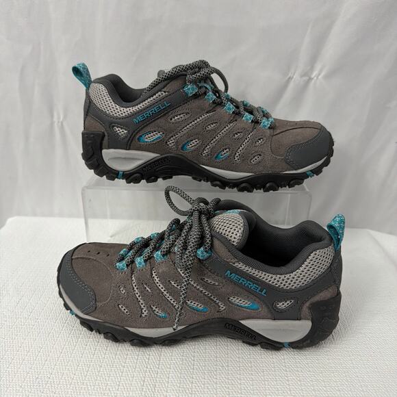 Merrell Crosslander 2 Shoes Womens Size 6.5 Gray Blue Hiking Sneakers - Picture 8 of 10